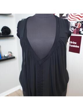 Irina Schrotter Sheer Black Indie Sleaze Top